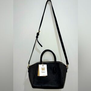 Black with gold studded sides purse! So cute. NWT.